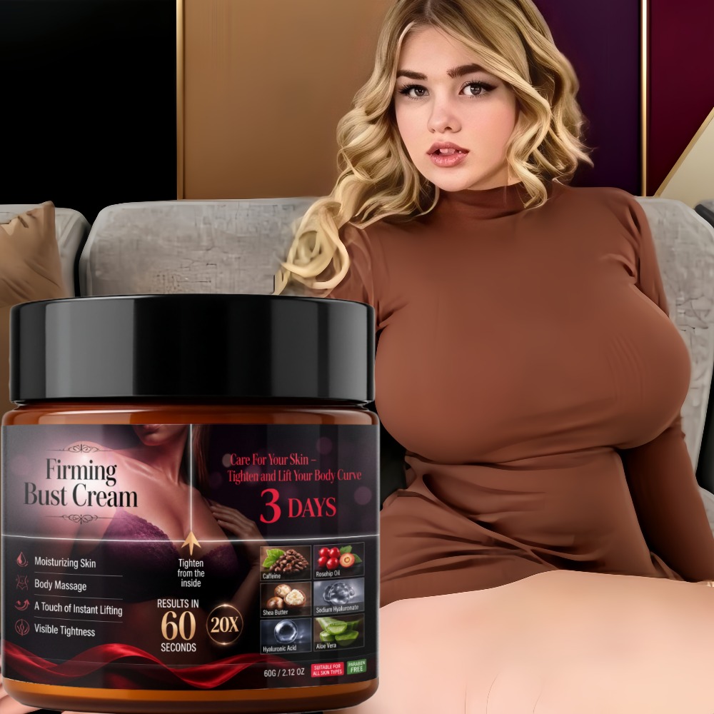 Powerful Instant Bust Lifting Cream, Containing Jojoba Oil, Honey, Caffeine, Shea Butter, and Vitamin E – Deeply Moisturizes and Firms the Skin – Leaves Skin Smoother and Firmer with an Instant Lifting and Tightening Effect in 6 Minutes