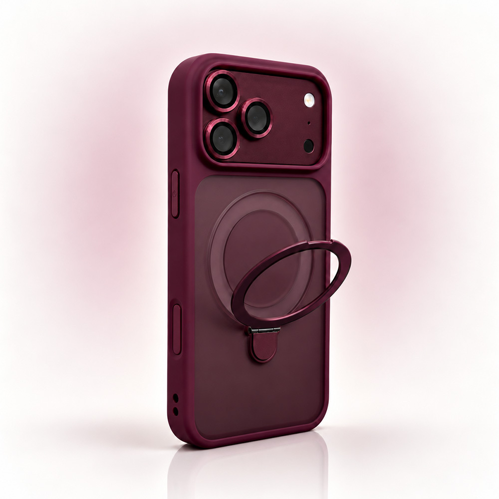 TEMU Phone Case - Luxurious Invisible Stand Phone Case, Compatible With Iphone 18/17/16/15/14/13/12/11 Pro Air Models, Free Matching Lens Film,