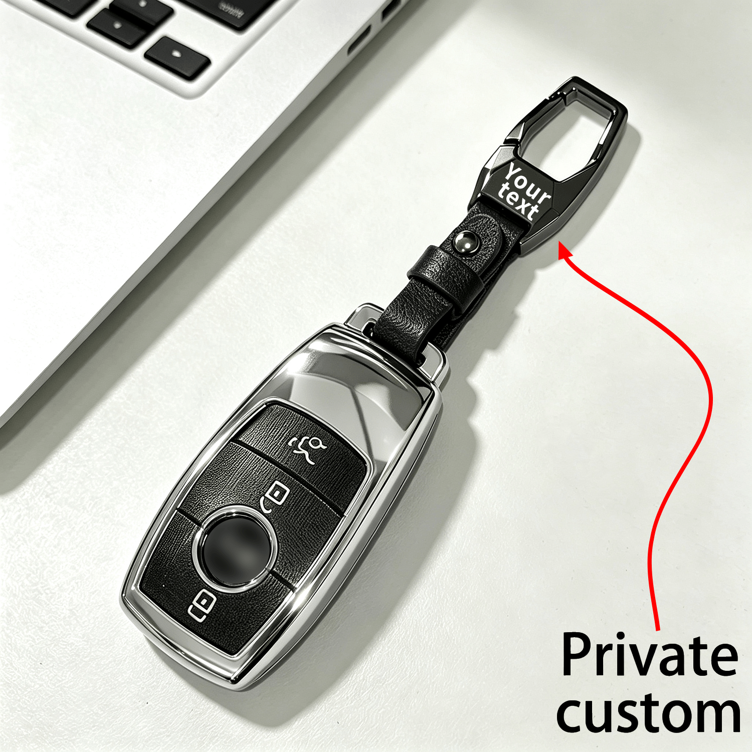 TEMU Customized Mercedes Remote Key Case For Car, Soft Tpu Material, Compatible With For Mercedes-benz Compatible , , , Glc, , , And , , , , Series