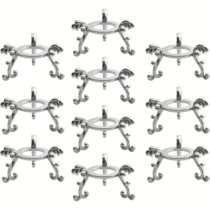 TEMU 10 Elegant Heavy Metal Ball Stands- Modern Desktop Decoration, No Electricity Required, Suitable For Home/office Decoration- Compatible With