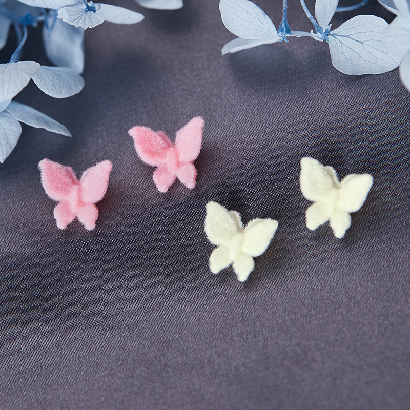 10pcs Colorful Butterfly Earrings Set Hypoallergenic Plastic Studs