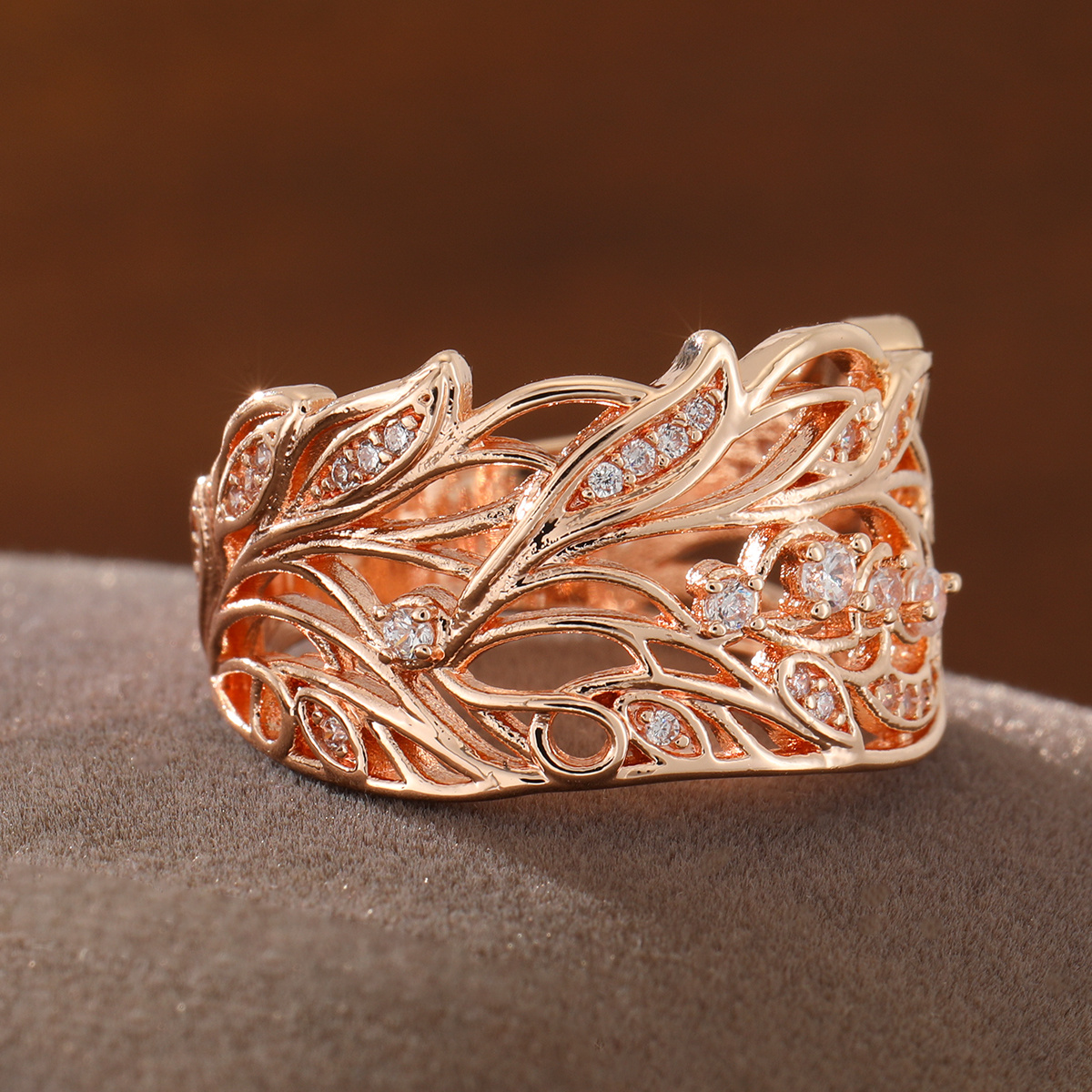 Hollow Branch Leaf Vine Pendant Earrings, Elegant Style