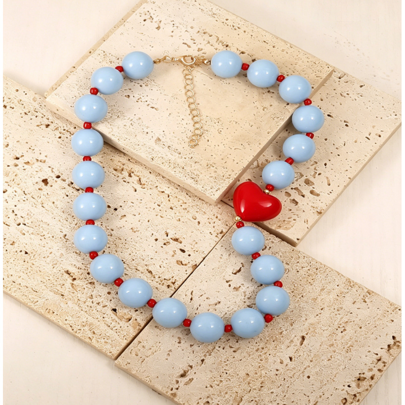 TEMU Collar bohemio de cuentas redondas y de , cadena de para la clavícula para vacaciones en , collar corto versátil con colgante de para mujer