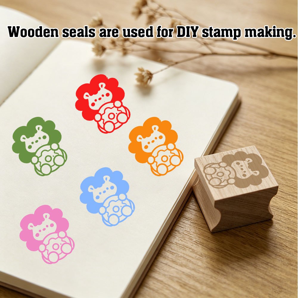 Back-to-School Decorative Wooden Stamps for Journals