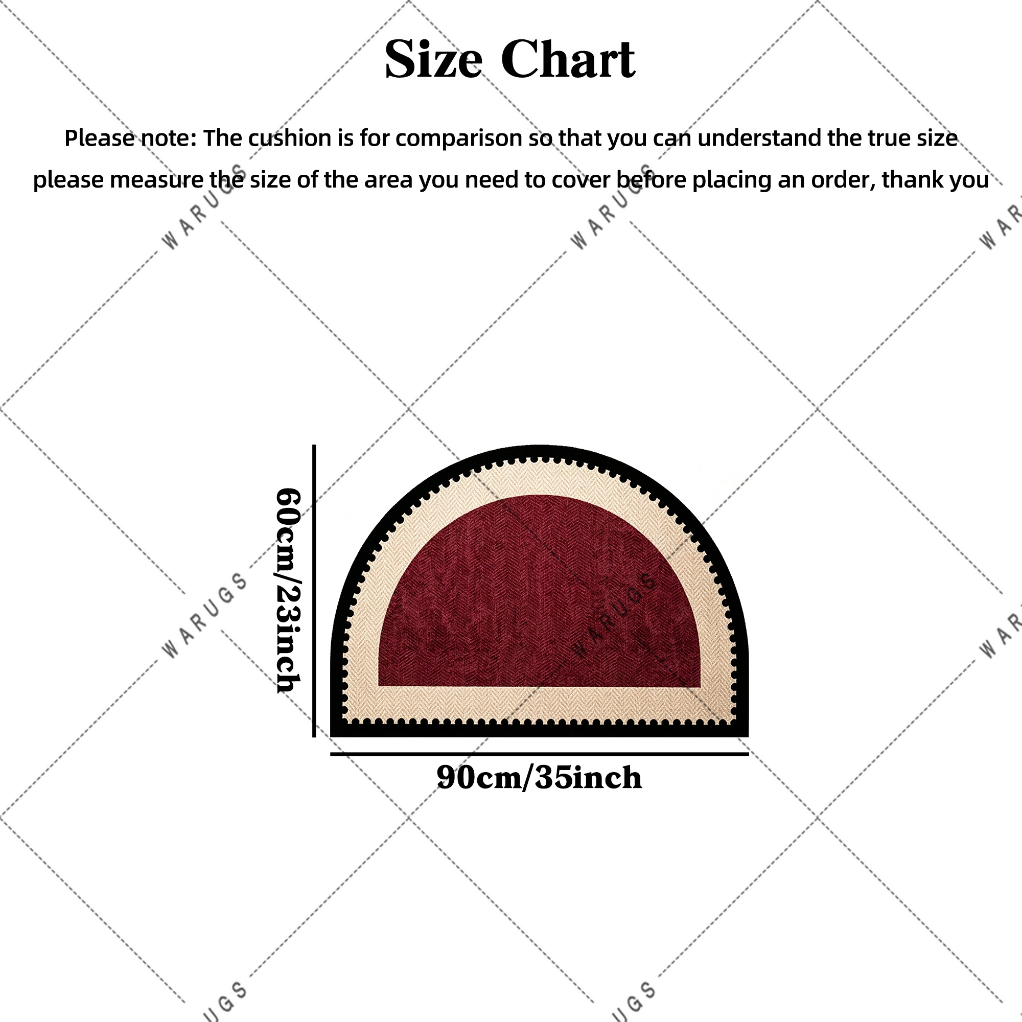 TEMU High Quality Velvet Pointed Bottom 1pc Easy Burgundy Herringbone Line Geometric Printed Welcome Mat Modern Decor Living Room Carpet Individual
