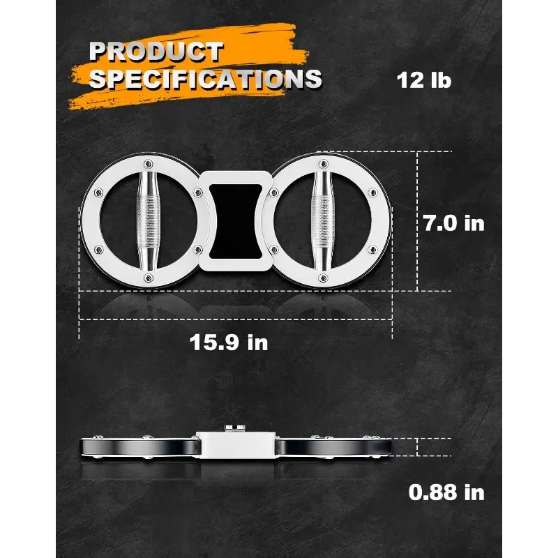 burn 812lb arm rotator 360 rotating grip strengthener adjustable spinning arm trainer with 2x10 screw design ergonomic forearm grip trainer for home gym physical relax arm exerciser fitness accessory sleek fitness gear durable construction design Product details 5