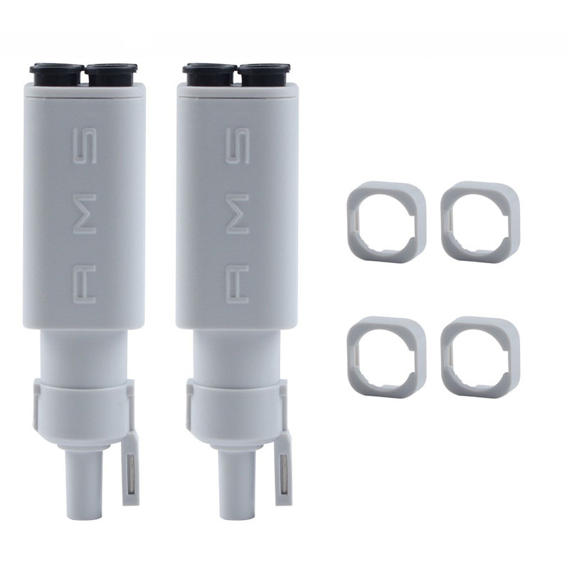TEMU 2pcs 4-in-1 Filament Diverter Adapter, Compatible With A1/a1 Mini 3d Printers, Ptfe Tube Converging Coupler With 2 Locking Retaining Rings,