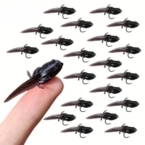10pcs bionic lure tpe floating soft bait realistic and bite resistant reinforced single hook design hook lure for freshwater and saltwater fly fishing stream fishing for carp catfish