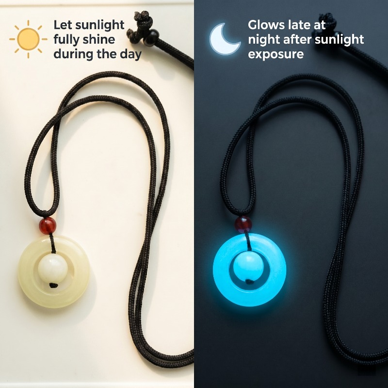 Sky Blue Glow Pendant, Meaningful Gift for Special Occasions