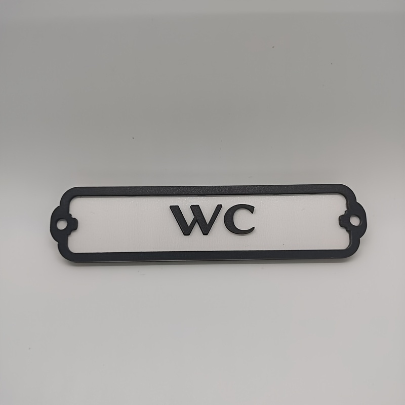 3d Wooden Toilet Sign, Wc Sign, Household Bathroom Toilet Sign, Gender-neutral Toilet Sign halloween Christmas Decoration