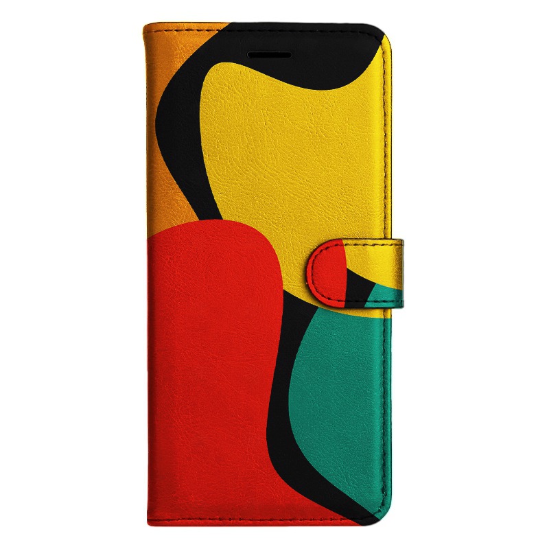 TEMU Phone Case: Color Block Magnetic Flip Wallet Case With Card Holder Stand Sutible For Iphone 5/6/6s/7/8/x/xs/xr/se2 2020/se3 2022/11/12/13/ 17