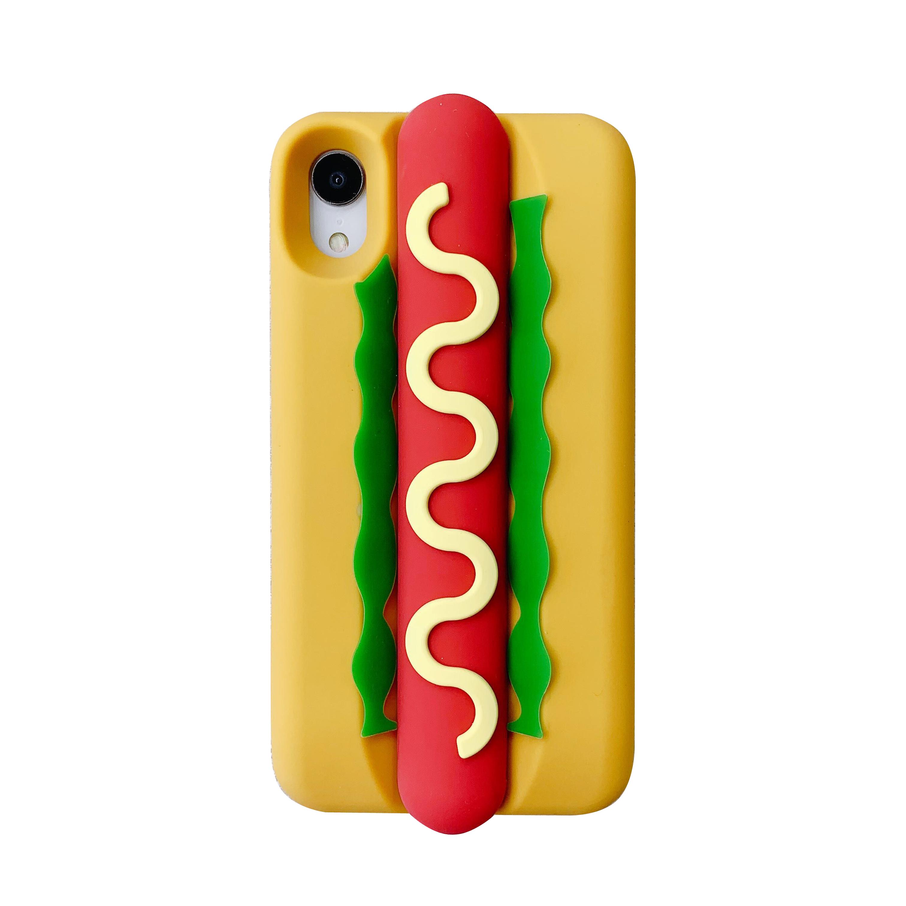 TEMU Phone Case - Popular 3d Hot Dog Hamburger Phone Case For Iphone 17, Soft And Creative, Compatible With Iphone 12, 13, 14, 15, 16, And 17 Pro And