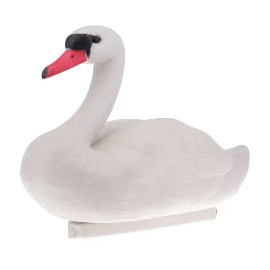 1pc White Floating Swan Decoy, Plastic Floating White Mute Swan Decoy For Pond, Yard, Pool And Water Garden Decor