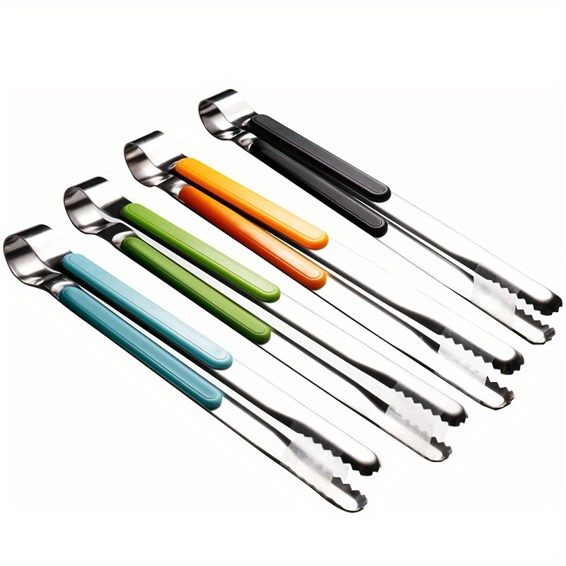 Stainless Steel Kitchen Tongs, Serving Tongs For Cooking, Metal Food Tongs With Non-slip Grip, Cooking Tongs Resistant Bbq Tongs Grill Tongs For Barbecue Grillings