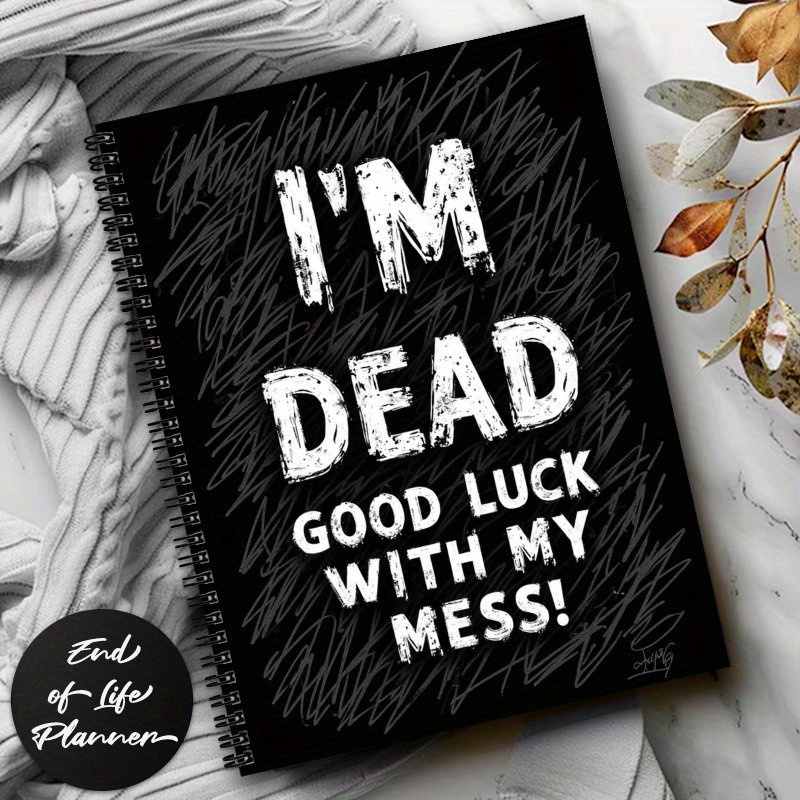 TEMU 1pc End Of Life Planner - Guided Final Arrangements Workbook Organizer Notebook For Will Preparation, Last Wishes