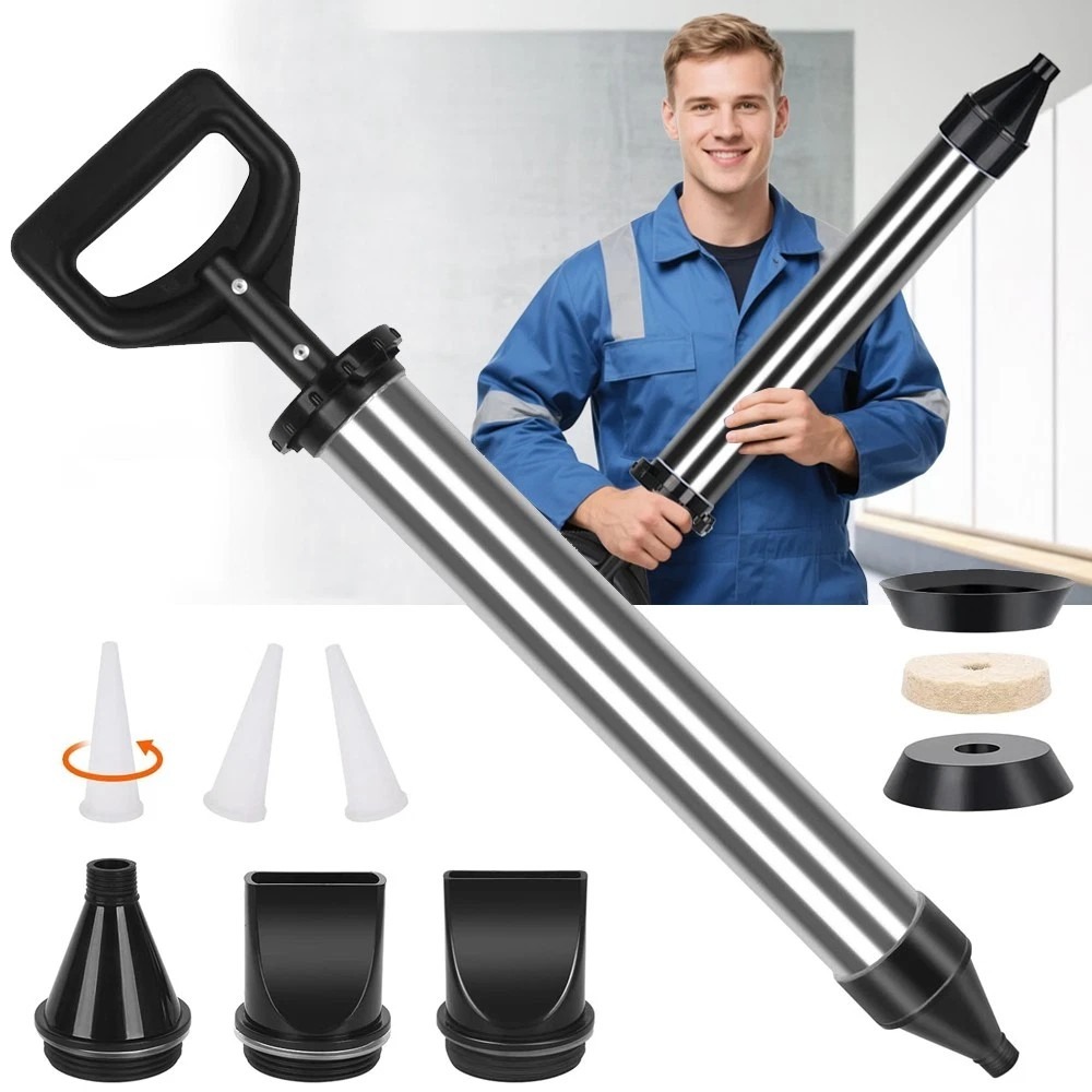 Image of Stainless Steel Mortar Sprayer Mortar Press With 6 Nozzles Hand Mortar Pump Grout Gun