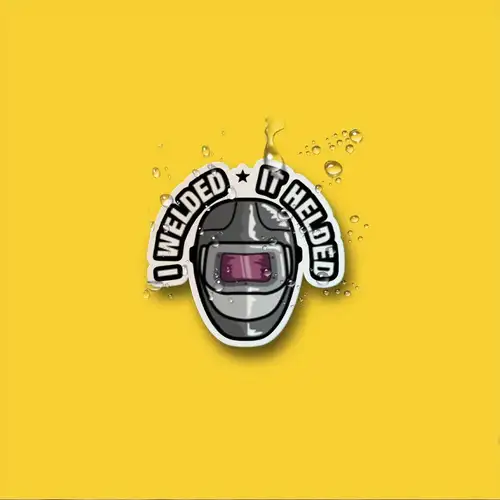 (3) Make $hit Happen Hard Hat Stickers / Funny Welder Helmet Decals Quotes - Foto 6