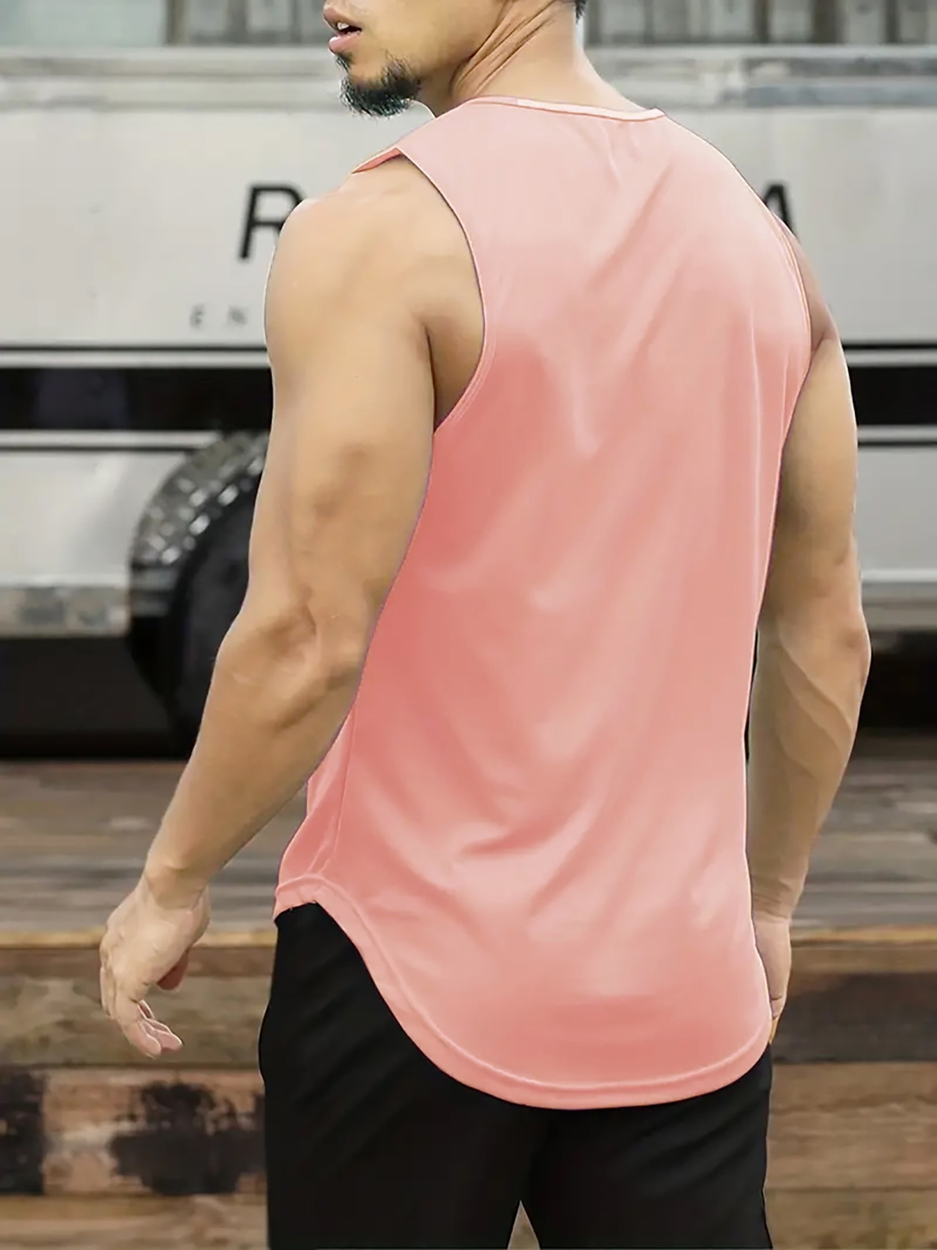 Men's Summer Athletic Tank Top - Breathable, Sweat Absorbent, Loose Fit Sleeveless Shirt for Gym, Training & Basketball - White with Black Bull Head Design, Gym Apparel | Sweat Absorbent Fabric, Gym Shirts