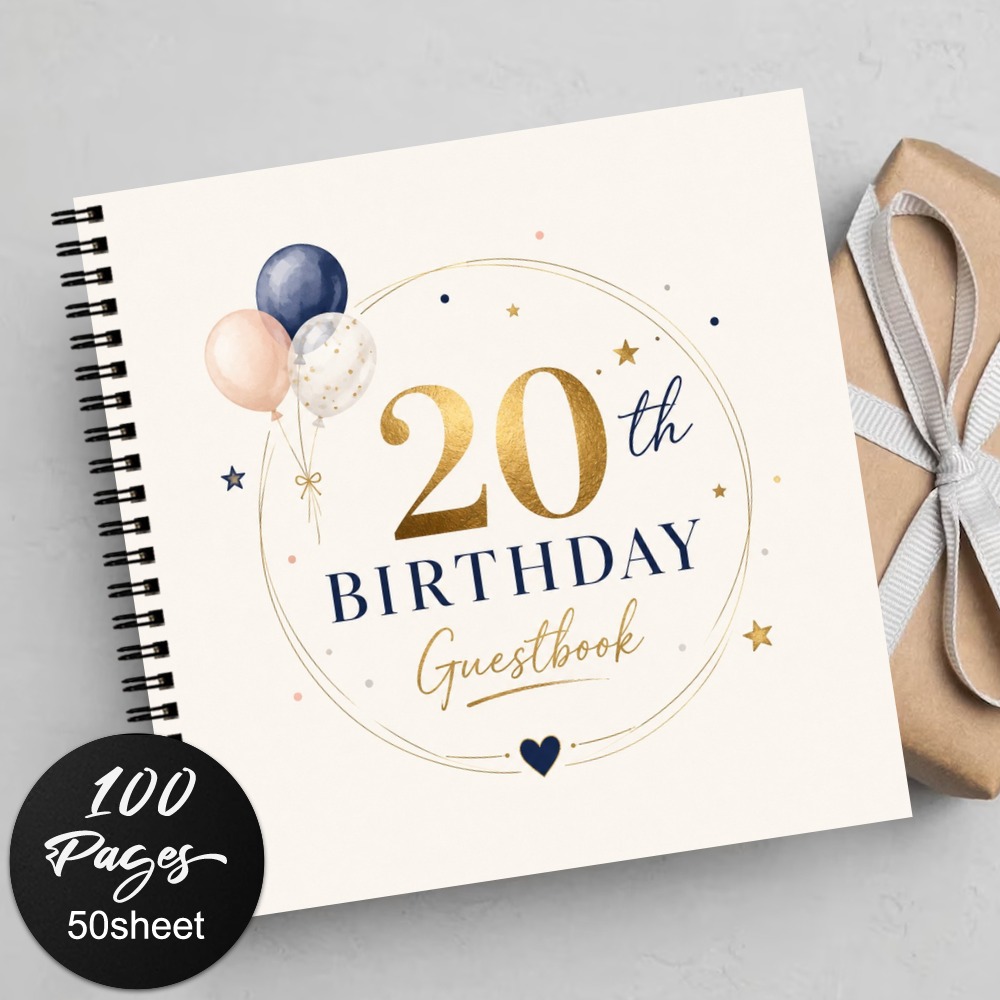 TEMU 1pc Guestbook For Weddings, Bridal Showers, Baby Showers, Graduations, Birthdays, 20th Birthday Celebrations