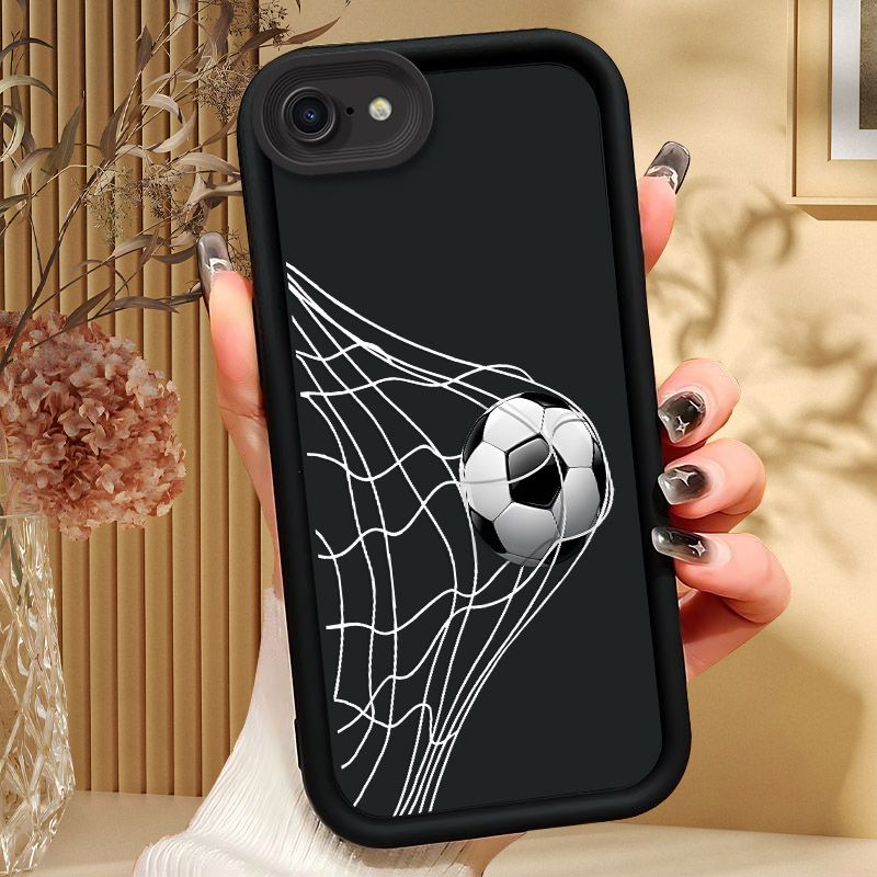 TEMU Phone Case: Suitable For Football Iphone (2022) Phone Case (2020) Full-edge Soft Illustration Max/x/8 Phone Case