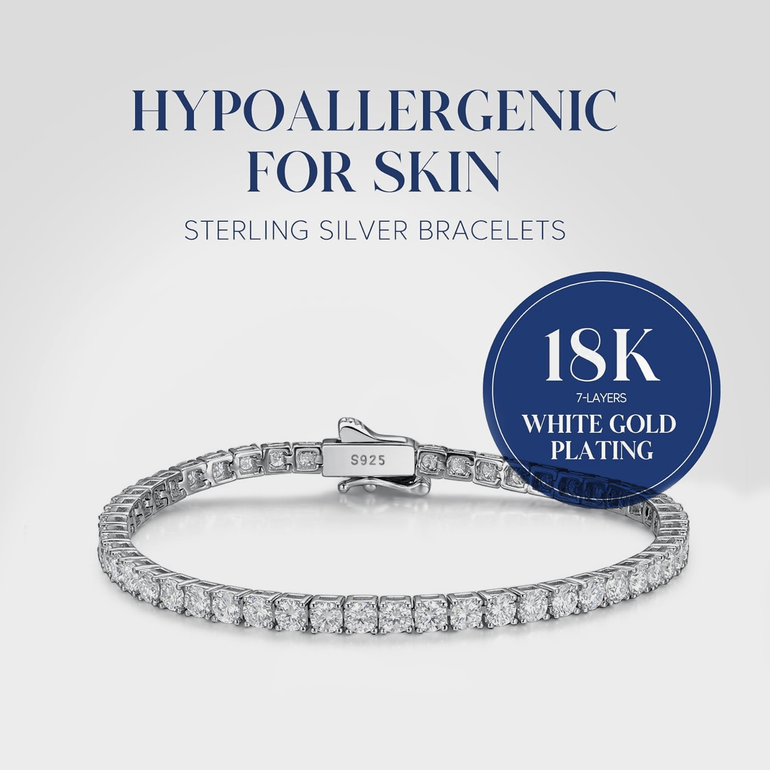 Sterling Silver Bracelet We11done Silver Key Charm Chain