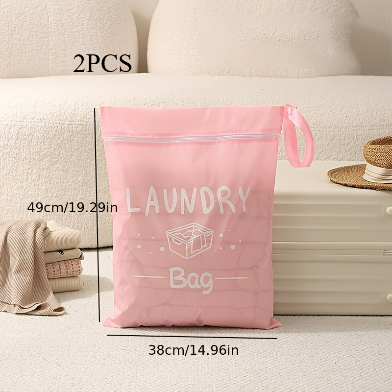 TEMU 2pcs Travel Garment Storage Bags, Underwear And Shoe Protective Bags, Large Capacity Portable Organizer Storage Pouches, Dirty Clothes And