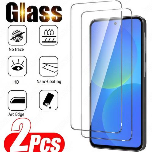 2pcs tempered glass screen protector suitable for samsung galaxy s20 s21 s23 s24 s25 fe a51 a52 a53 a54 a55 a56 a57 a13 a14 a15 a16 a17 a23 a24 a25 a26 a33 a34 a35 a36 a37 4g 5 9h hardness case friendly anti scratch