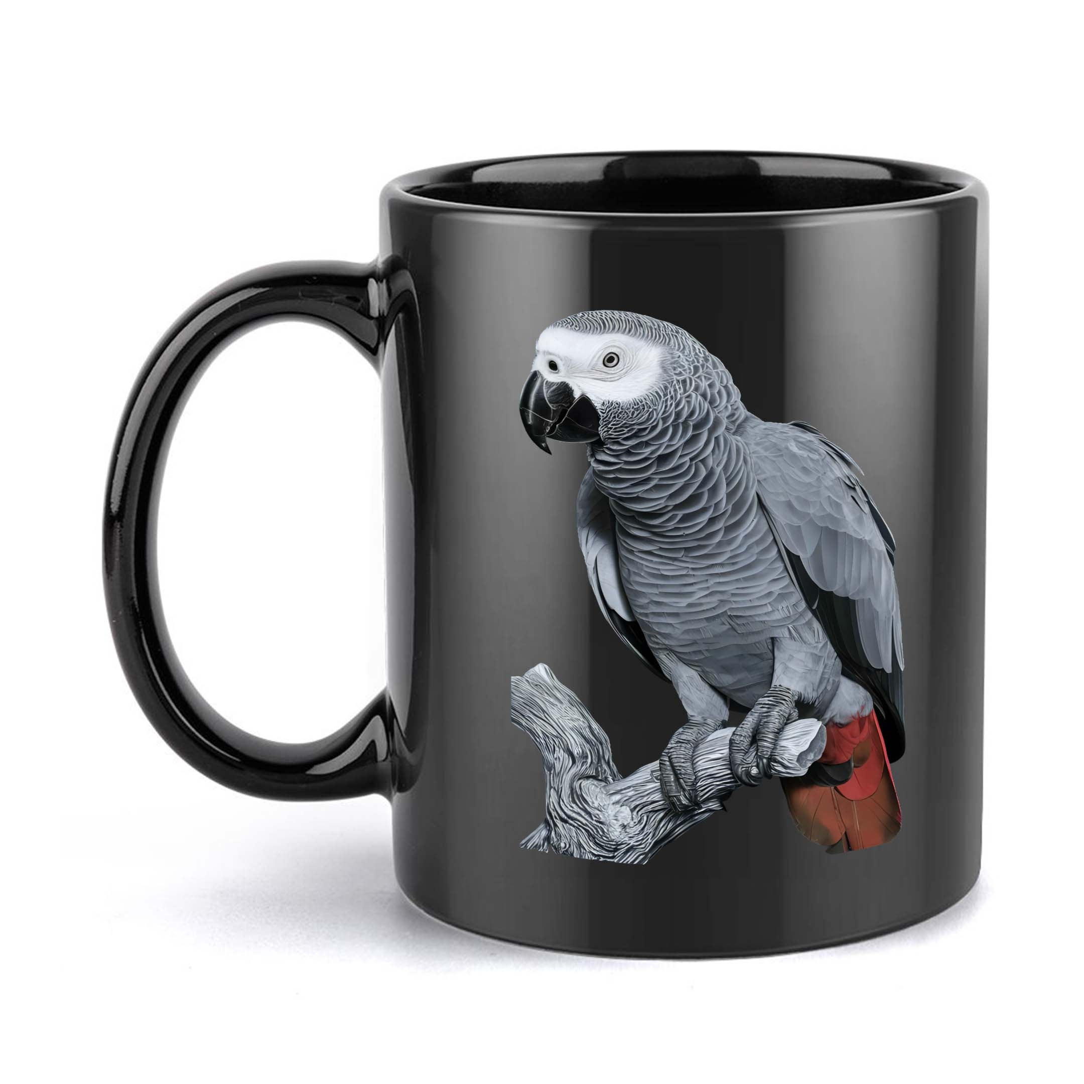 Image of 1pc A Humorous Parrot Mug, 11 Oz Ceramic Water Cup, Perfect For Coffee, A Decorative Item, Great For Birthdays And Holidays, Ideal For Office, Family Gatherings, Parties, Weddings, And Christmas