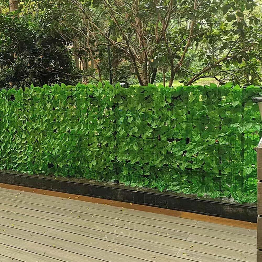 Artificial Ivy Privacy Fence Wall Screen, Green Fence Wall Screen For Outdoor Garden Decor, 100 Cm / 39 X 118. 11 X 39 Inches