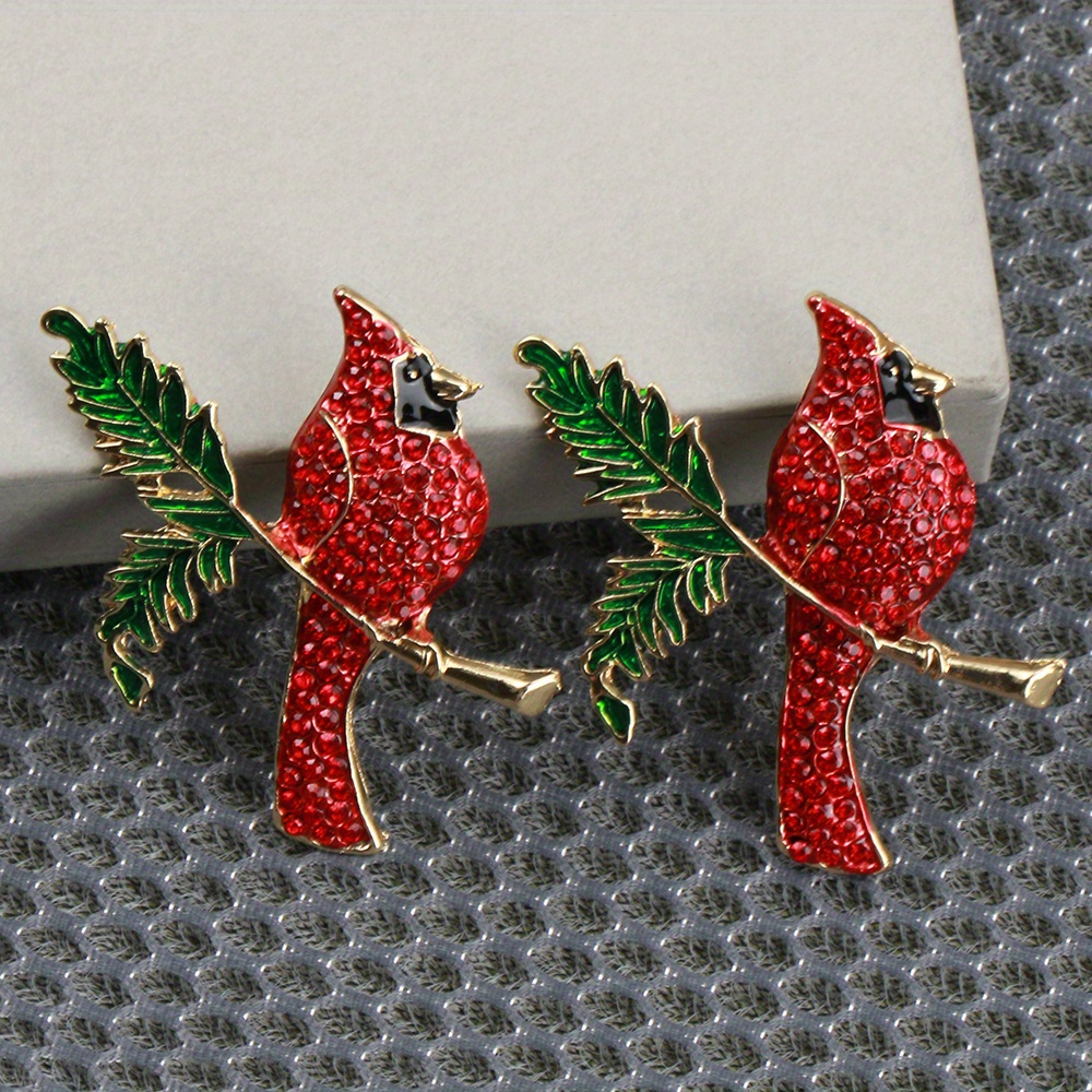 TEMU 2pcs Creative Bird Brooch Cute Exquisite Fashion Women's Blazer Corsage Jewelry Pins