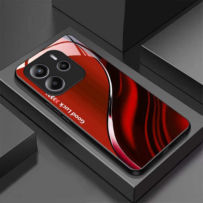 TEMU Fundas de vidrio templado para Redmi Note 14 5G, ultra delgadas, antichoque y resistente a golpes con diseño BLA050