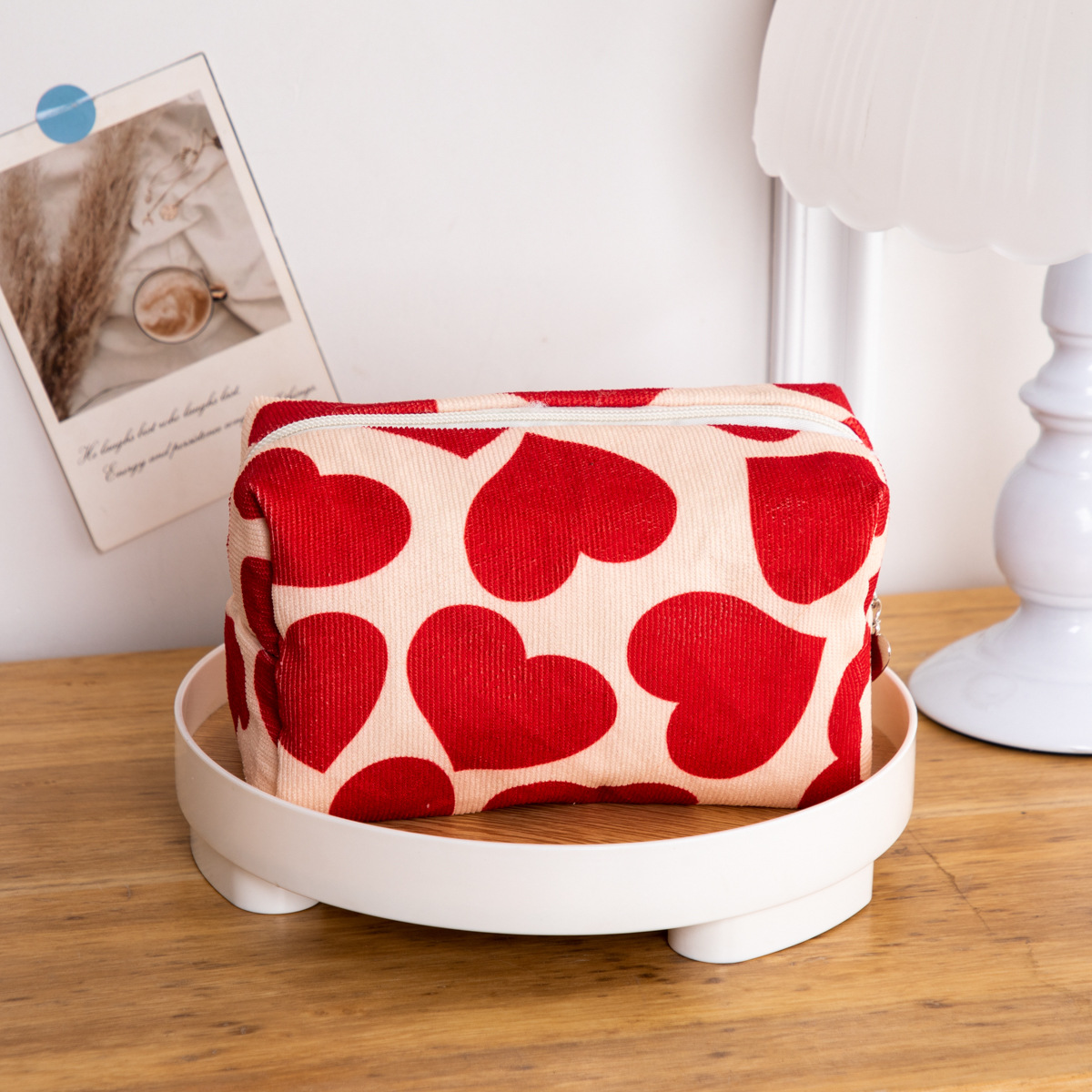 TEMU -shaped Octagonal Makeup Bag, Travel Cosmetics Organizer, Large Capacity Portable Clutch, Convenient Menstrual Bag, Coin Purse, Miscellaneous
