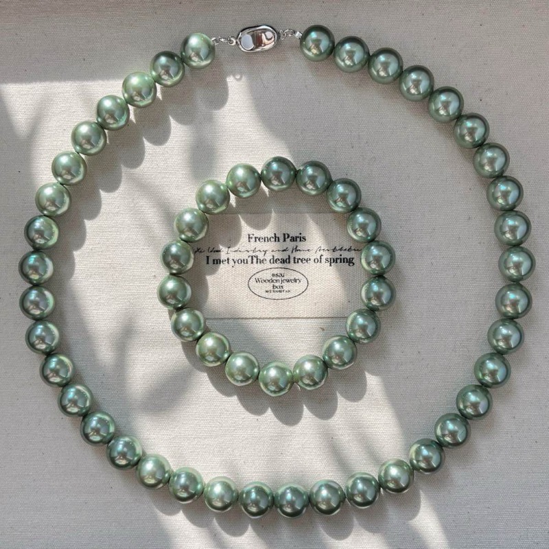 TEMU 10mm Women's Freshwater Freshwater Pearls Bracelet Necklace 2 Piece Set As An Elegant Gift For And Lovers At Christmas Thanksgiving And Holiday