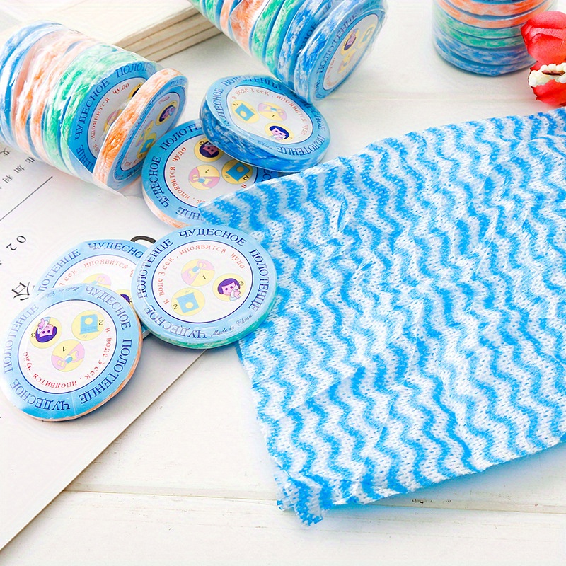 Image of 10pcs Disposable Travel Towels, Lightweight And Compact Compressed Towels For Outdoor, Business Travel, Camping, And Hiking