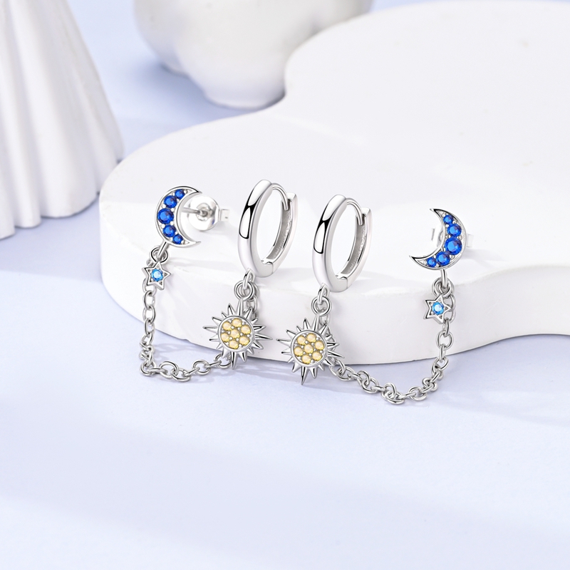 Unique 925 Silver Needle Hypoallergenic Earrings, Women's Gift