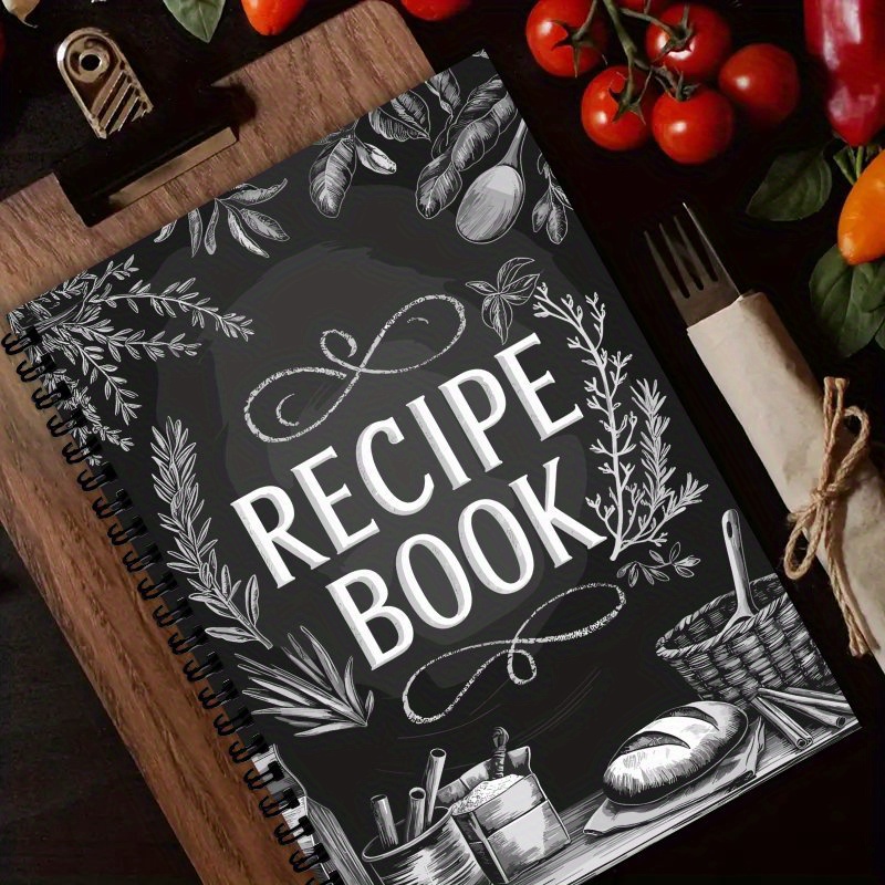 TEMU Fine Writing Instruments, A5 Personalized Spiral Recipe Book, Family Recipe Diary, Recipe Book, My Own Blank Recipe Book, Gift For Food
