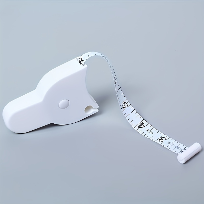 Image of 1pc Soft Tape Measure For Body, Waist, Bust, And Thighs - Retractable Fitness Tape, Plastic, Convenient For Home And Gym Use
