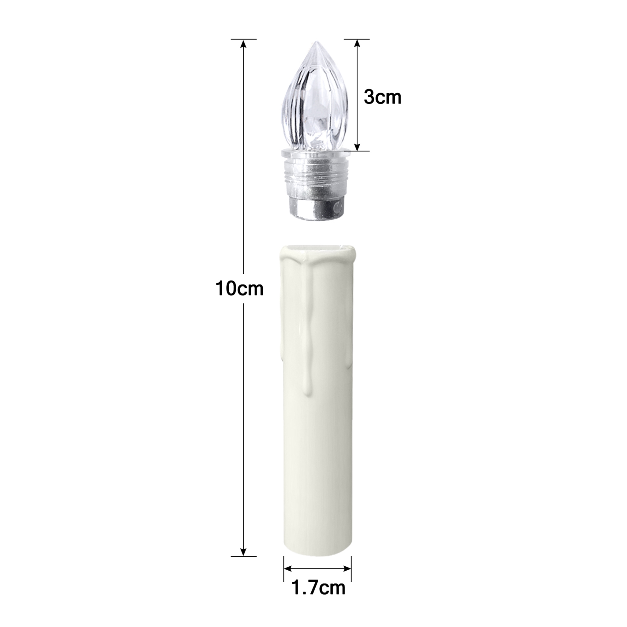 TEMU Christmas Led Candles For Christmas Decoration Wedding Party 10/30/40/50 Christmas Candles Warm White Candles Christmas Tree Flameless Tree