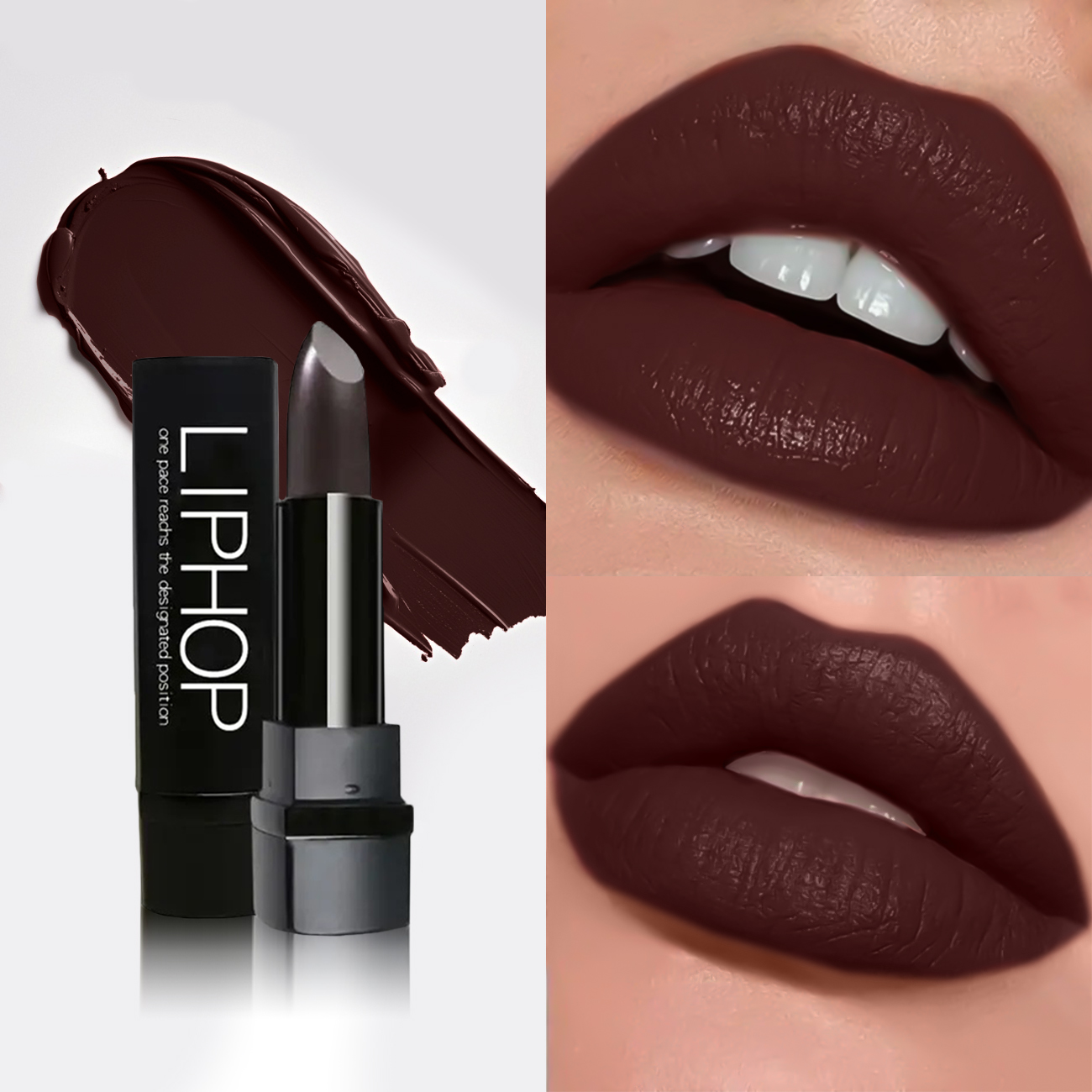 TEMU Matte Lipstick For Women, Red & Chocolate Brown Shades, Velvet Long-lasting Lip Color, Pigmented & Non-drying, Perfect For Office, Holiday Parties, Dates & Gifts, Essential Matte Lip Makeup
