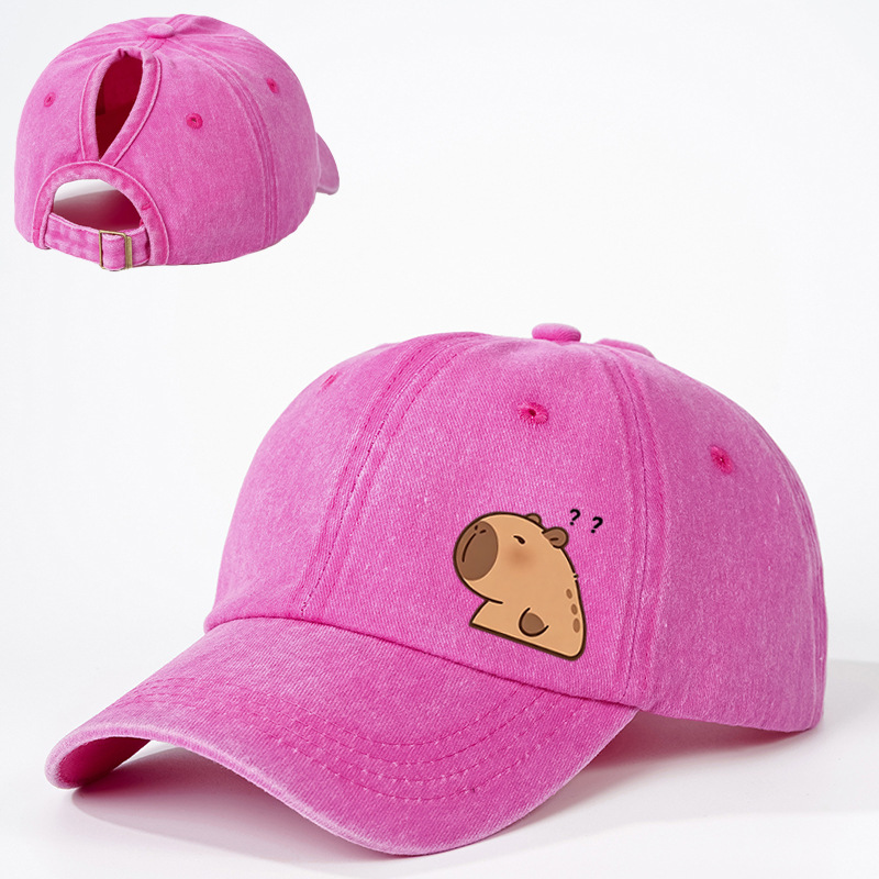 TEMU Gorra de béisbol con coletilla de estampado, estilo unisex, transpirable y ajustable, para golf, hombres y mujeres, estilo similar, moda , ala