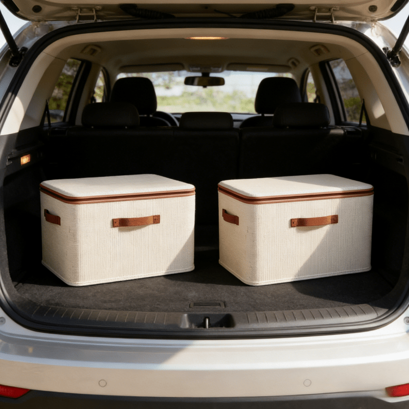 KEEPER Portable Trunk Organizer, 19L, Car Organizers And Storage, Non-Slip Bottom, Suitable For SUV, Minivan, And Cars