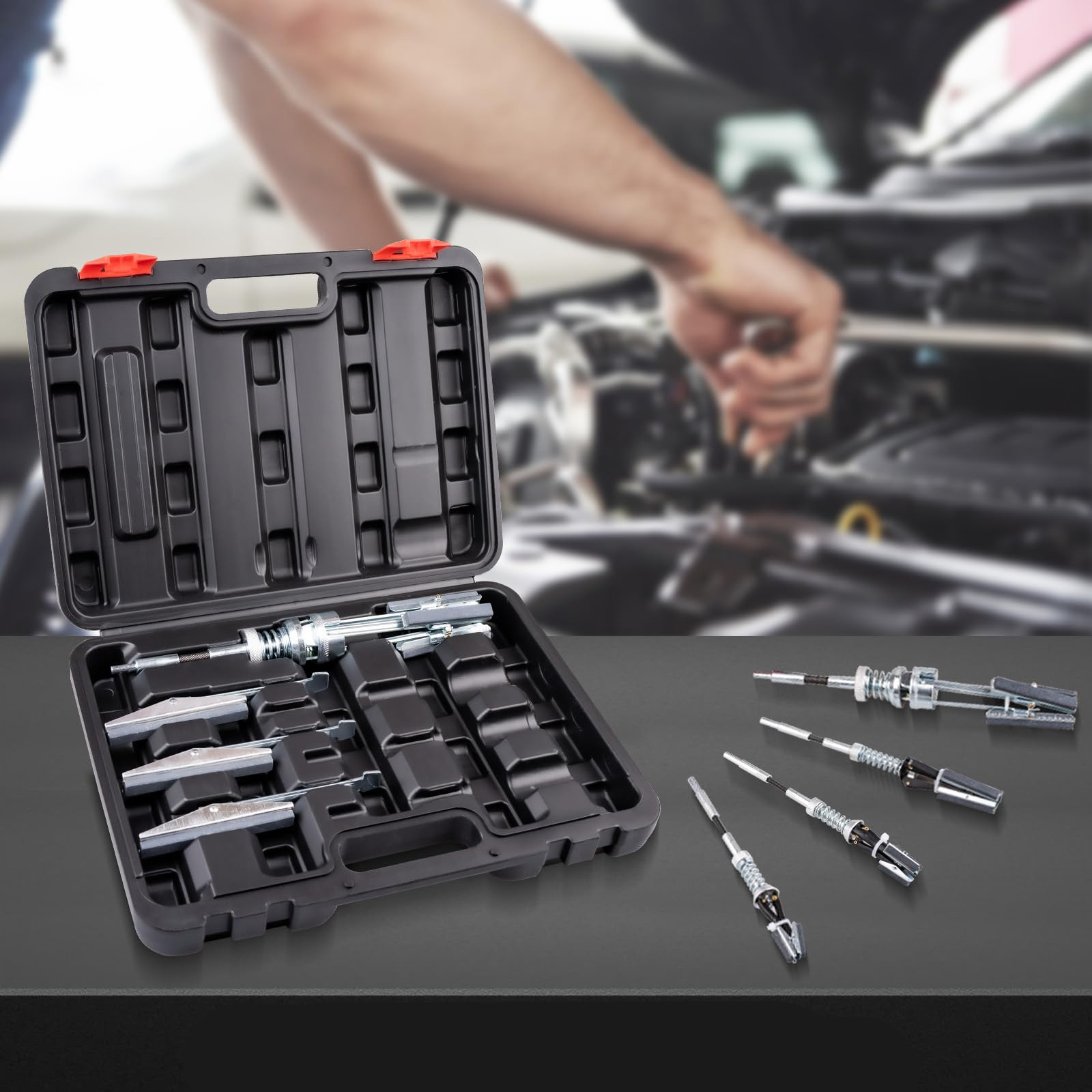 57-177mm Adjustable Cylinder Tool Set, For Engine Cylinder With Brush, Universal Cylinder Tool For Engine , Without Battery