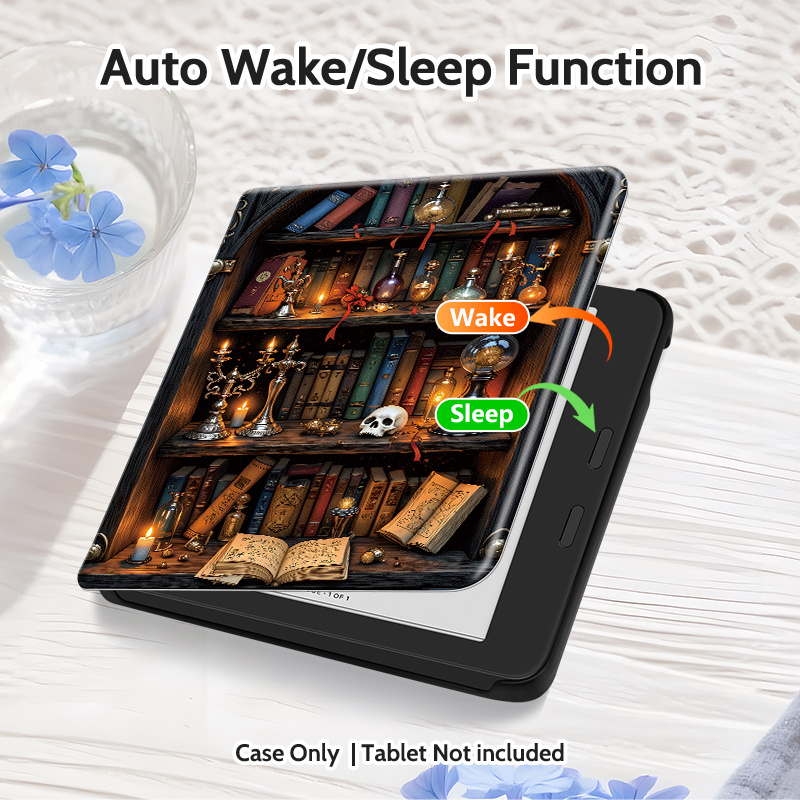 TEMU 1pc Lightweight Anti-drop Case With Pastoral Art, Compatible With The 2022-2024 E-reader Cases: 6-inch Colour (n367) And Libra Colour/ Libra 2