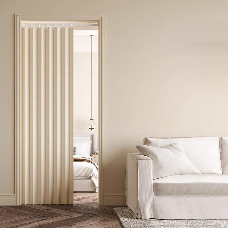 Modern Minimalist Foldable Polyester Accordion Curtain