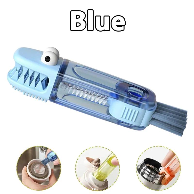 TEMU Brosse de Nettoyage Multifonction pour Petits Bouchons de Bouteille, Couvercles de Tasse, Détails, Nettoyeur de , Outils de Nettoyage et