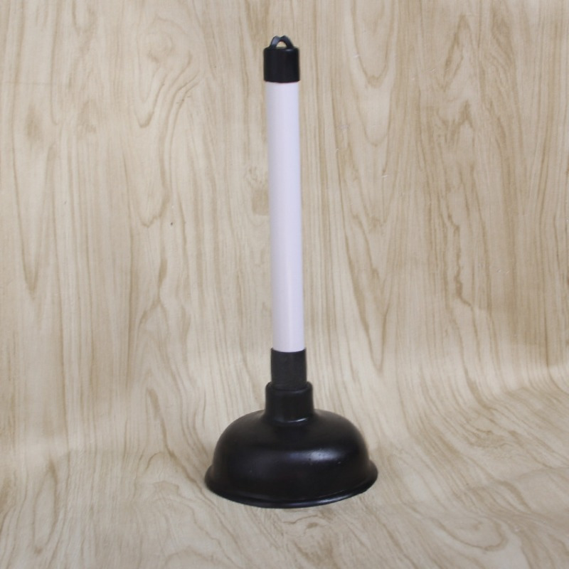 1pc Small Plastic-handled Household Toilet Plunger, Suction Plunger, Drain Unclogging Tool, Toilet Unclogging Device