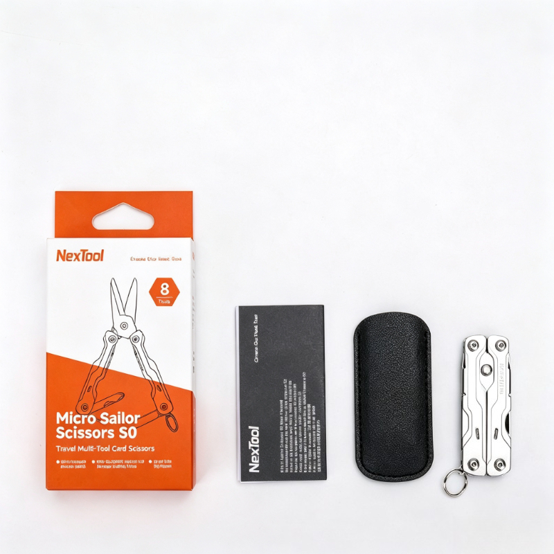 TEMU S0 Mini Folding Multitool Scissors, 35g Ultra Light Pocket Edc Tool, Compact Keychain Gear For Travel, Office & Urban