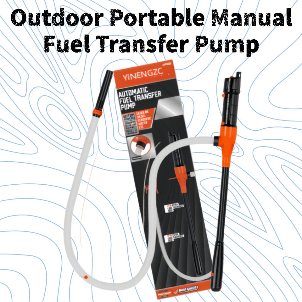 Portable Manual Oil Pump 9.08l/min Manual Fuel Pump Portable Durable Delivery Pump With Built- Nozzle For Cars, Machinery, And Generators