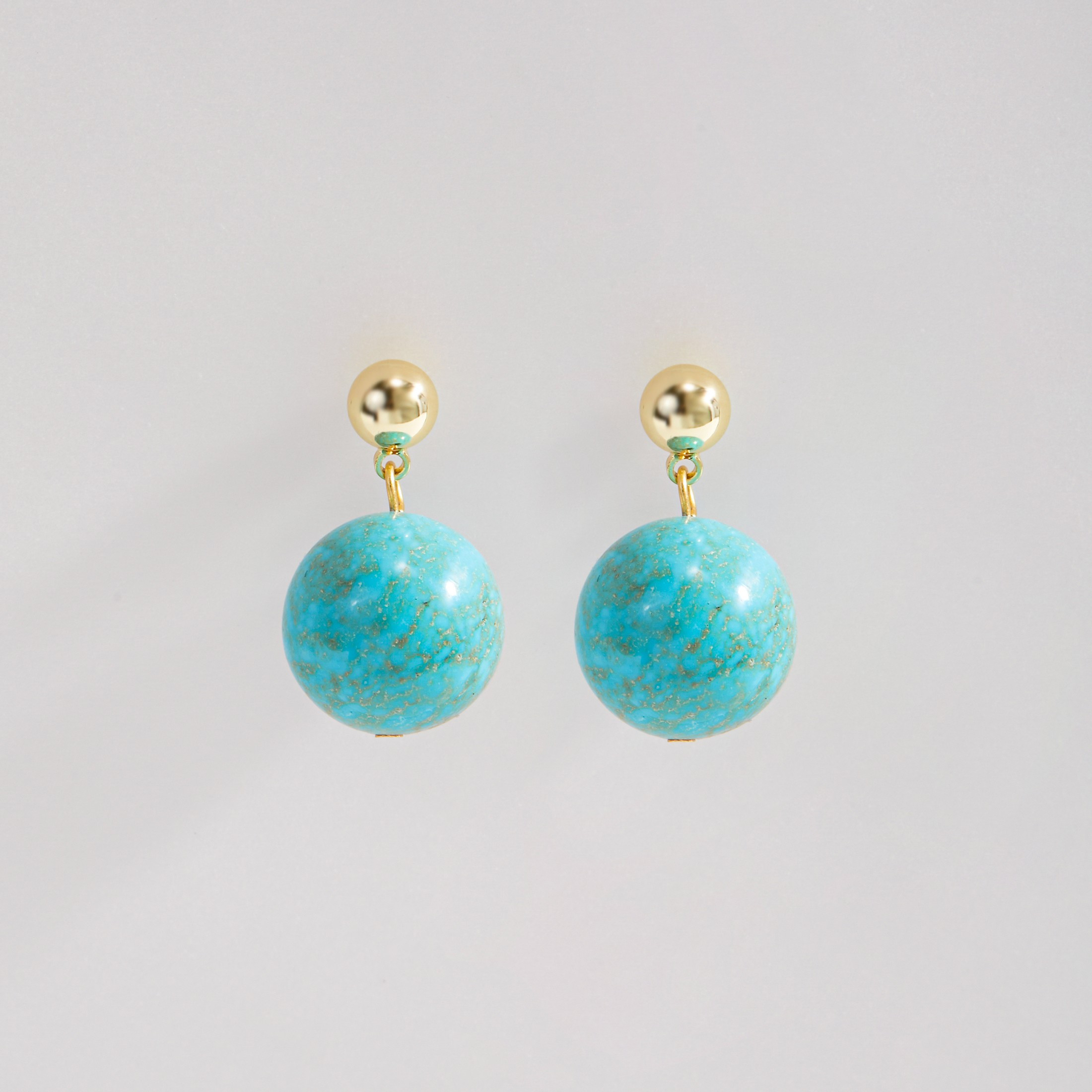 TEMU Un par de aretes elegantes para mujer con colgantes de cuentas grandes de sintética, hechos de material de aleación de cobre hipoalergénico