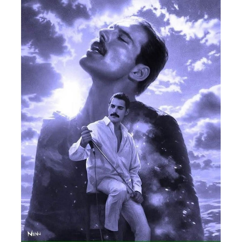 TEMU Diy Diamond Painting Kits For Adults Freddie For Mercury 5d Kits, Diamond Painting Kits, Synthetic Gemstone Arts And Crafts For Beginner Home